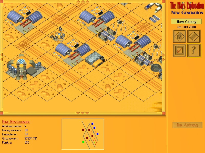 Screenshot aus Level 1 des PC-Spiels "The Mars Exploration 2"